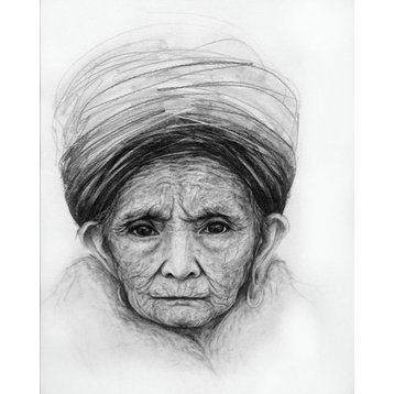 Woman Portrait Pencil Drawing
