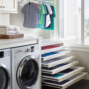 Photo of a nautical utility room in Boston.