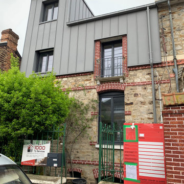 Rénovation et surélévation d'une maison rue Etienne Dolet, Rennes