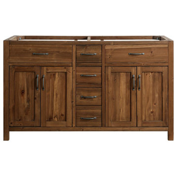 Bryson Transitional 72" Vanity Base Only in Walnut