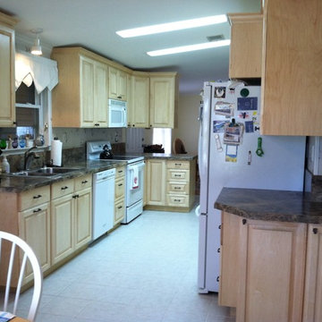 Custom kitchen in a mobile home
