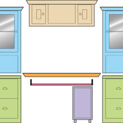 Antoinette Home Office Desk System - Desks And Hutches