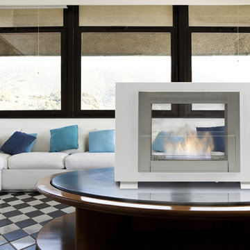 Wellington 2 Sided Ethanol Fireplace by Eco-Feu