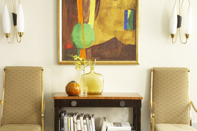 Inspiration for a modern living room remodel in New York