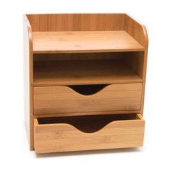 Bamboo Desk Organizer - 4 Tier - Storage And Organization
