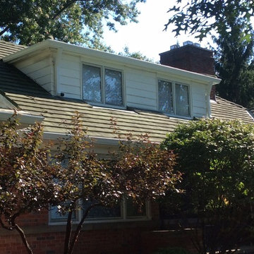After 6 Inch Gutters and Spouts Shur-Flo Gutter Guards and New Awning Over Rear