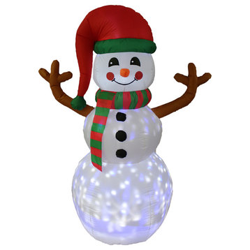 Christmas Inflatable Twinkle Snowman Yard Decoration,6'