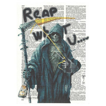 Art N Wordz Reap What You Sew Dictionary Page Pop Art Print Poster