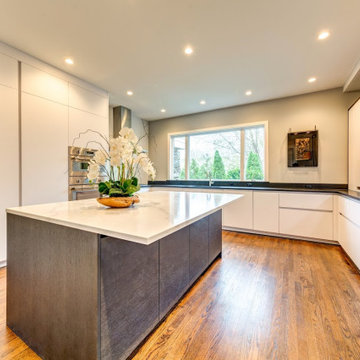 Picture perfect bright and dark Family oriented kitchen in Greenwich CT (2019)