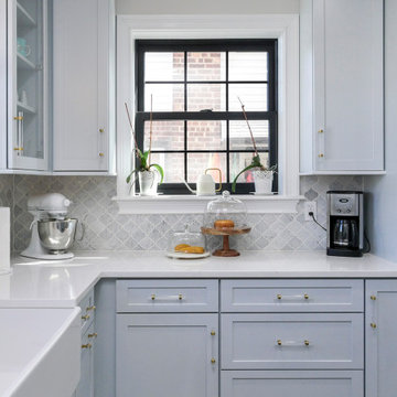 New Black Window in Stylish Kitchen - Renewal by Andersen Long Island, Queens an
