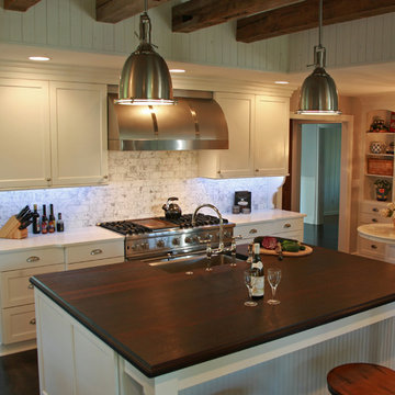 Transitional Lakehouse Living & Entertaining