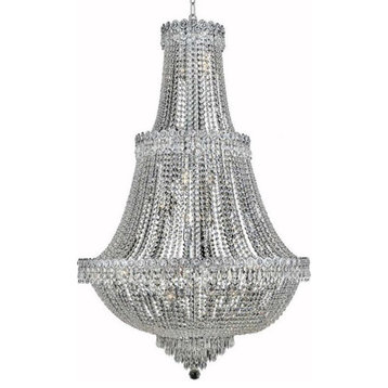 Elegant Lighting Century 30" 17 Light Royal Crystal Chandelier