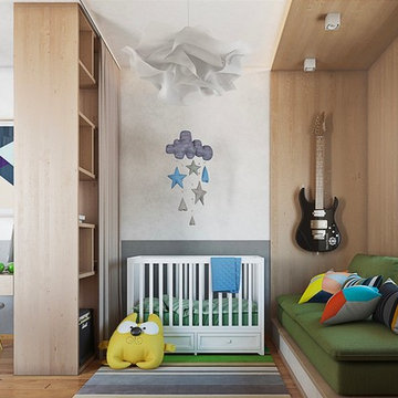 Mở rộng không gian nội thất hiện đại cho căn nhà 80 m2