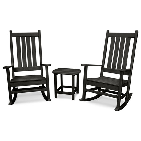 Vineyard 3-Piece Rocking Set, Black