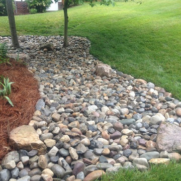Nature Seating with Dry Creekbed