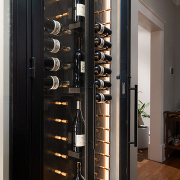 Custom Enclosed Wine Rack & Cabinet in Evanston, IL