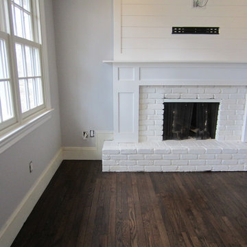 EAST HAMPTON:  NEW INSTALL & FLOOR RESTORATION - JACOBEAN STAIN/TRAFFIC HD POLY