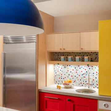 Custom Kitchen Prep Area with Concrete Countertop