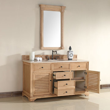 60 Inch Savannah Natural Oak Single Sink Vanity