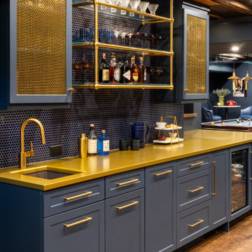 Moody Basement Blues: Remodel Transforms 1887 Cellar to Stunning Living Space