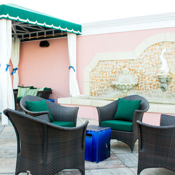 Spa cushions upgrade at resort