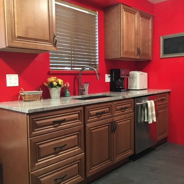 Red kitchen