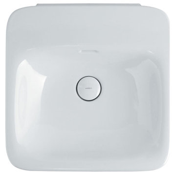 WS Bath Collections Start 50.00 19-11/16" Ceramic Wall Mounted - White