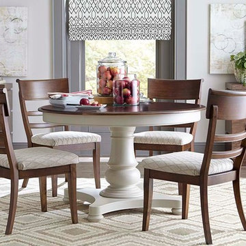 Custom Dining Room Round Table by Bassett Furniture