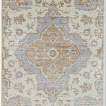 Rugs America - Rugs America Lennox Lx40A Oriental Transitional Soft Sky Area Rugs, 8'x10' - Don't let a busy household keep you from creating a sophisticated space. This regal-feeling polypropylene rug brings a dignified air into any room with its majestic cream on pearl motif. Power-loomed, it also has a soft touch, so it's a pleasure to walk on its low, shiny pile. An active home can still be a beautiful home with help from this remarkable area rug.Features