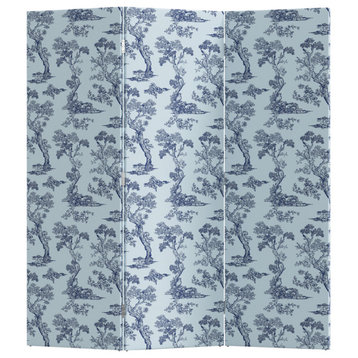 Red from Scalamandre by Cloth & Company Harmony Screen, Toile Blue