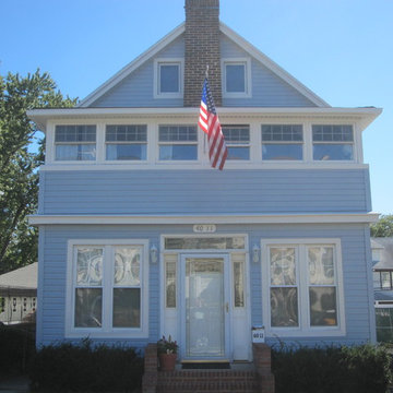vinyl siding, before and after
