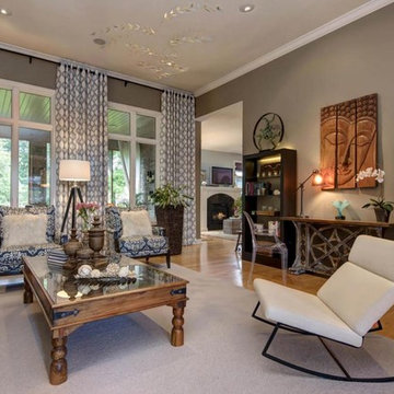 Elegant & Art-Filled Living Room