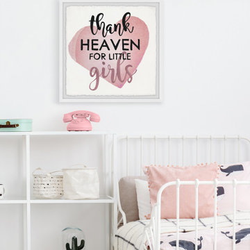 "Thank Heaven for Little Girls III" Framed Painting Print
