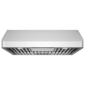 30 in Ducted Under Cabinet Range Hood with Permanent Filters, Stainless Steel