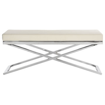 Russe Bench White/ Silver
