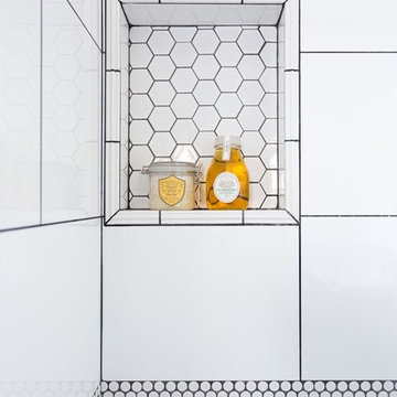 Modern Penny Tile Bathroom