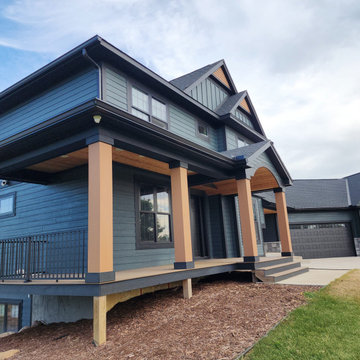 Large 6 Inch Gutters On Modern Home