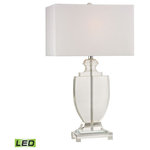 Elk Home - Elk Home D2483-LED Avonmead - 26" 9.5W 1 LED Table Lamp - Avonmead Solid Clear Crystal Table LamAvonmead 26" 9.5W 1  Clear Pure White Fau