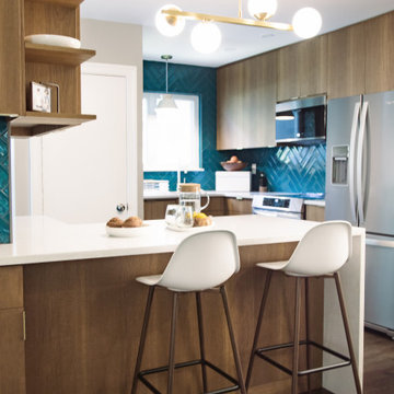 A Mid-Century Kitchen That Maximizes Every Inch