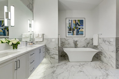 Bathroom - modern bathroom idea in Minneapolis
