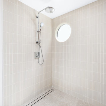 A Japandi-Inspired Bathroom Remodel and Eclectic Half Bath Addition