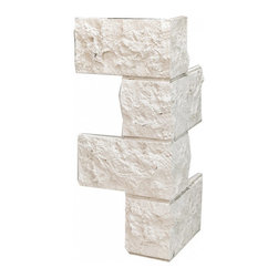 168-LARGE JERUSALEM BRICK CORNER 24"H X 12"W X 1 1/2"D - Wall Panels