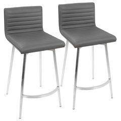 Mason Swivel Counter Stool Set of 2 Midcentury Bar Stools And