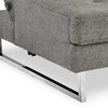 Modern Gray Fabric Upholstered Sectional Sofa with Left Chaise