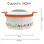 3-Piece Thermal Hot Food Containers Set 1, 1.5 and 2.5 l., Orange