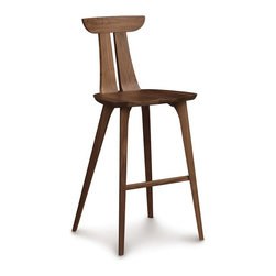 Estelle Walnut Bar Stool - Bar Stools And Counter Stools