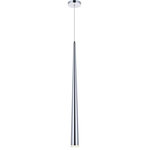 Elegant Lighting - Elegant Lighting 5201D5C Fantasia - 37" 5W 1 LED Pendant - Get lost in a beautiful light and sleek design with the Fantasia collection pendant lamp in a chrome finish. Its slim cylindrical design ensures a radiant light that will shine down and enlighten the room. Whether only one illuminates, or several together, this pendant is perfect for any modern home.   Multi-sided with an unique appearance and distinctive lighting  Illumination comes from a dimmable, integrated LED bulb  Cylinder shaped glass shade  minimum hanging height is 44 inch; maximum hanging height is 97.8 inch  Adjustable 60 inch electric wire  Bulb wattage:5W; Max wattage:5W  Dry location rated  lighting, modern lights, chandelier, indoor lighting.   Kitchen/Living Room/Dining Room/Bar 1 Years  Clear  400  20,000 Hours  Mounting Direction: Down  Canopy Included: Yes  Shade Included: Yes  Dimable: YesFantasia 37" 5W 1 LED Pendant Chrome Clear Glass *UL Approved: YES *Energy Star Qualified: n/a  *ADA Certified: n/a  *Number of Lights: Lamp: 1-*Wattage:5w LED bulb(s) *Bulb Included:Yes *Bulb Type:LED *Finish Type:Chrome