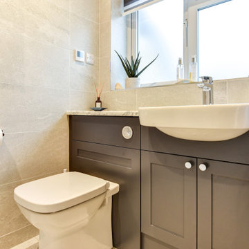 Grey Bathroom in Hove, East Sussex