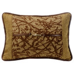 Paseo Road by HiEnd Accents - Tree Pillow With Buckle Detail, 14x20 - Wash Instructions: Dry Clean Recommended
