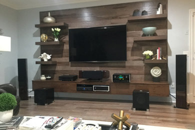 Inspiration for a contemporary family room remodel in Jackson